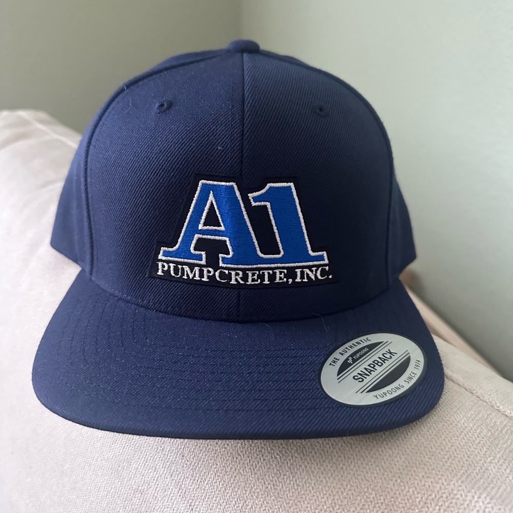 A1 Pumpcrete Inc. Blue Snapback Hat